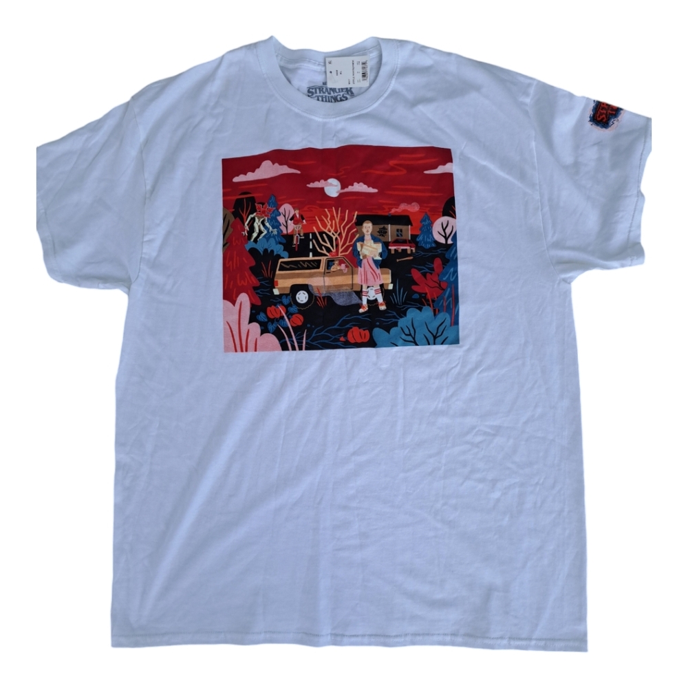 Stranger Things XL graffic tee mens or women's